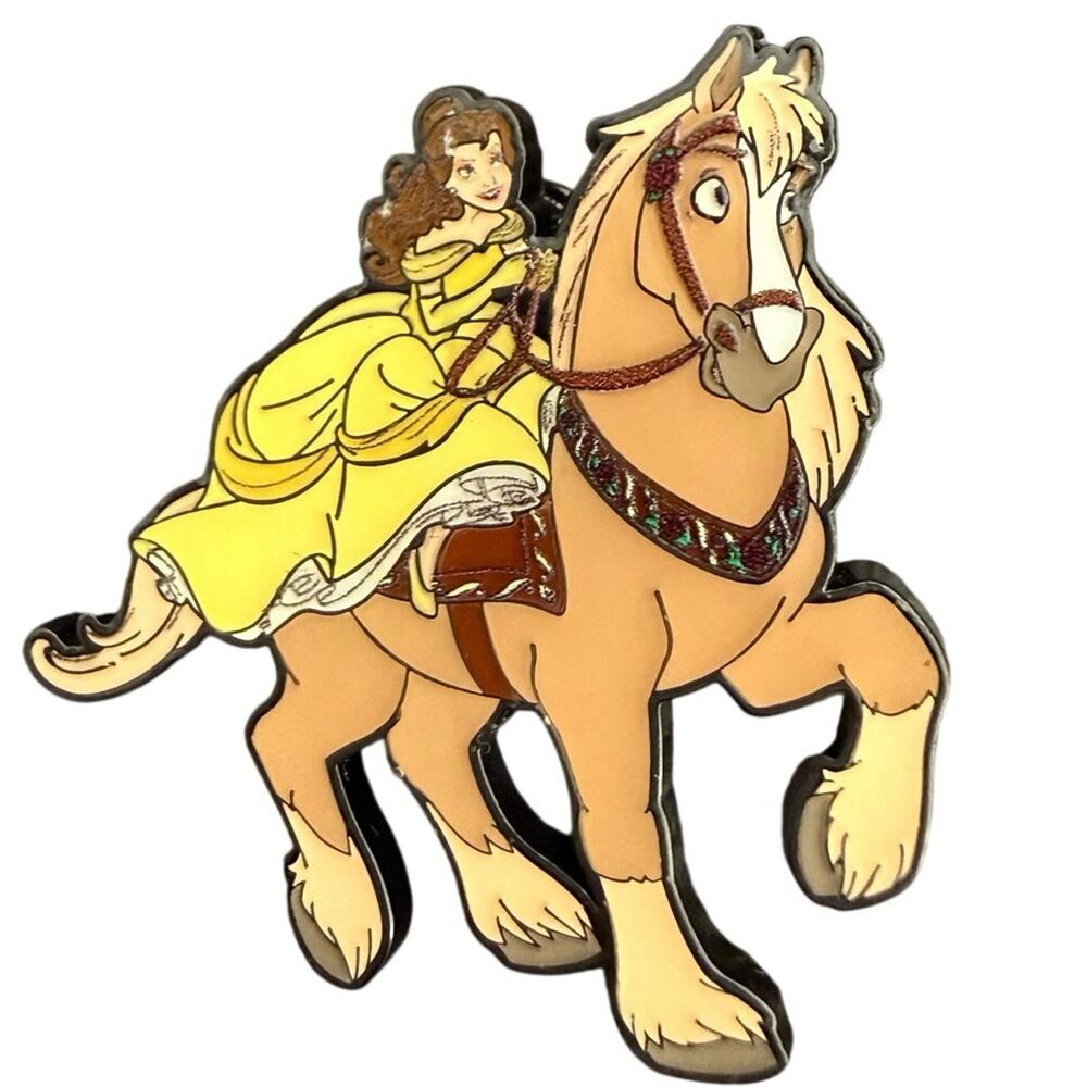 Disney pin Princesses on Horses Mystery Collection Belle & philippe Loungefly